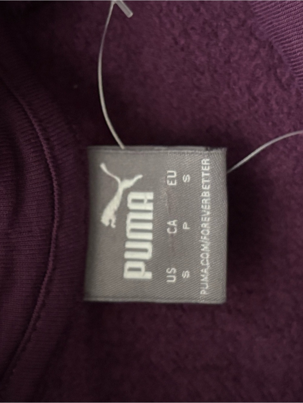 Puma Plum Funnel Neck Sweatshirt - Picture 4 of 4